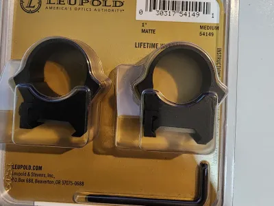 Leupold PRW 1 inch medium